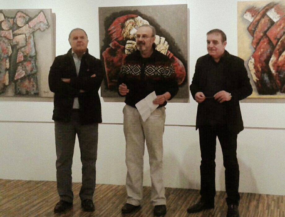Presentación alcalde de l'Ametlla del Vallés y el pintor Ralph Garmont